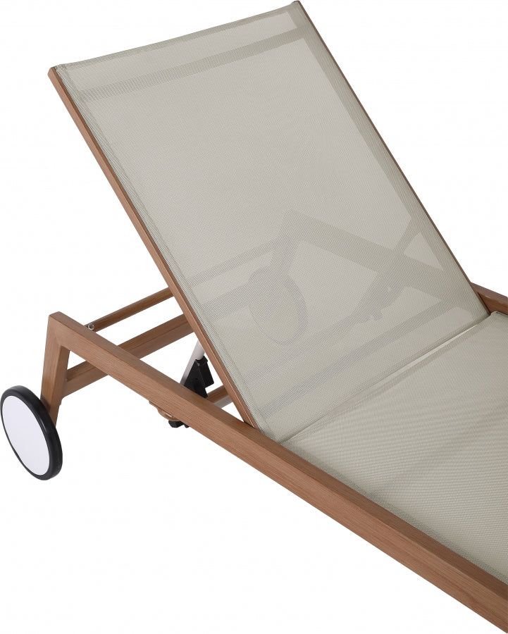 Maui Water Resistant Fabric Upholstered Outdoor Patio Lounger