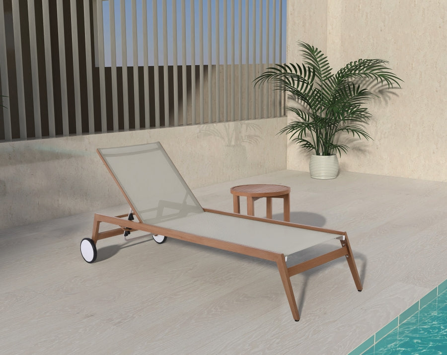 Maui Water Resistant Fabric Upholstered Outdoor Patio Lounger