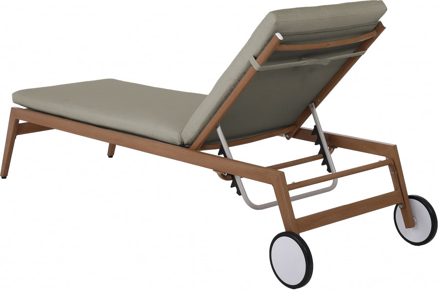 Maui Water Resistant Fabric Upholstered Outdoor Patio Lounger