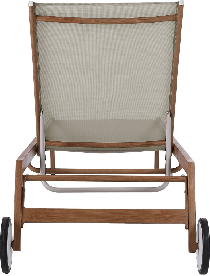Maui Water Resistant Fabric Upholstered Outdoor Patio Lounger