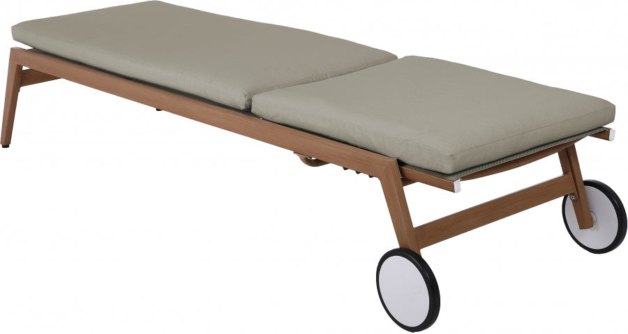 Maui Water Resistant Fabric Upholstered Outdoor Patio Lounger