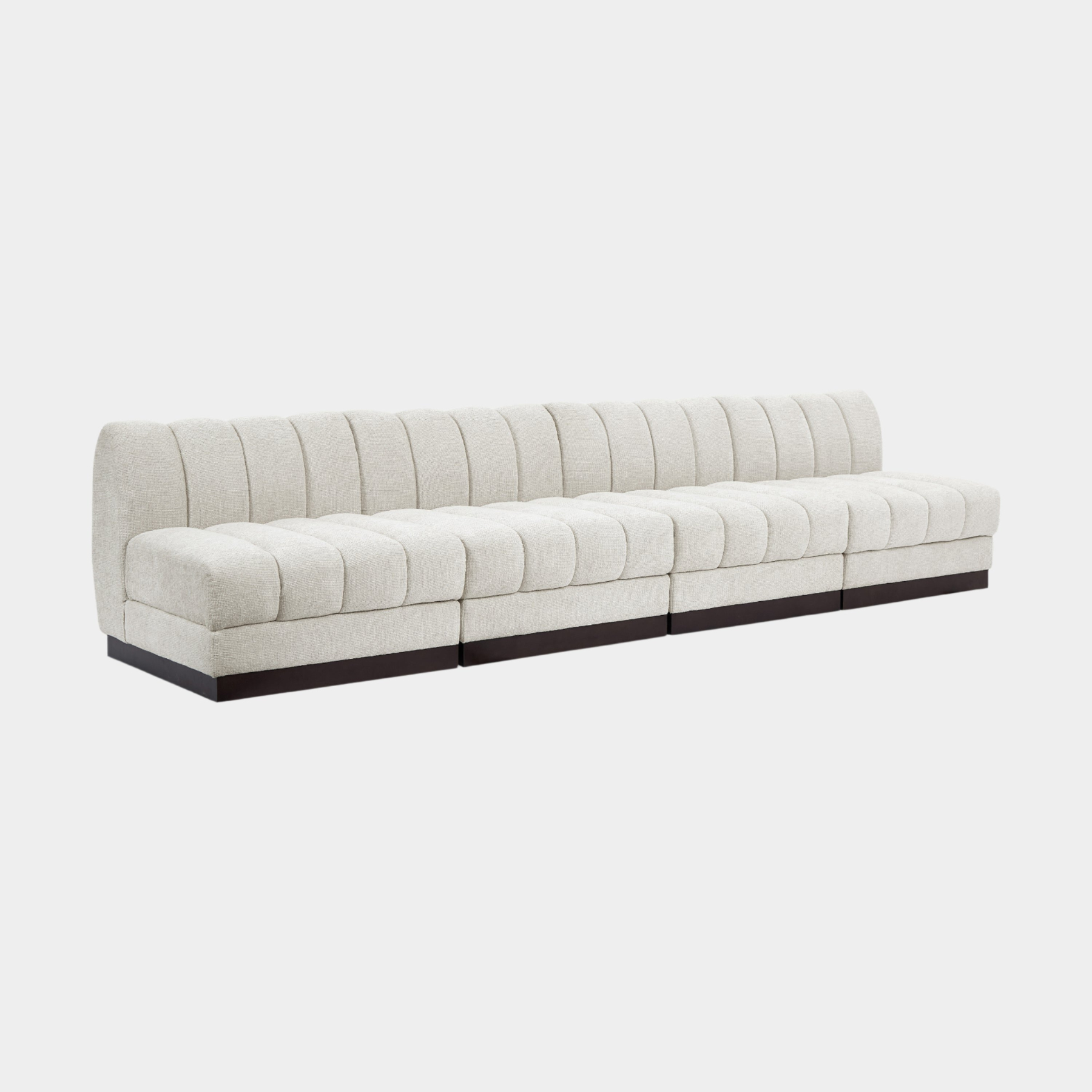 Quinn Chenille Fabric Armless Sofa