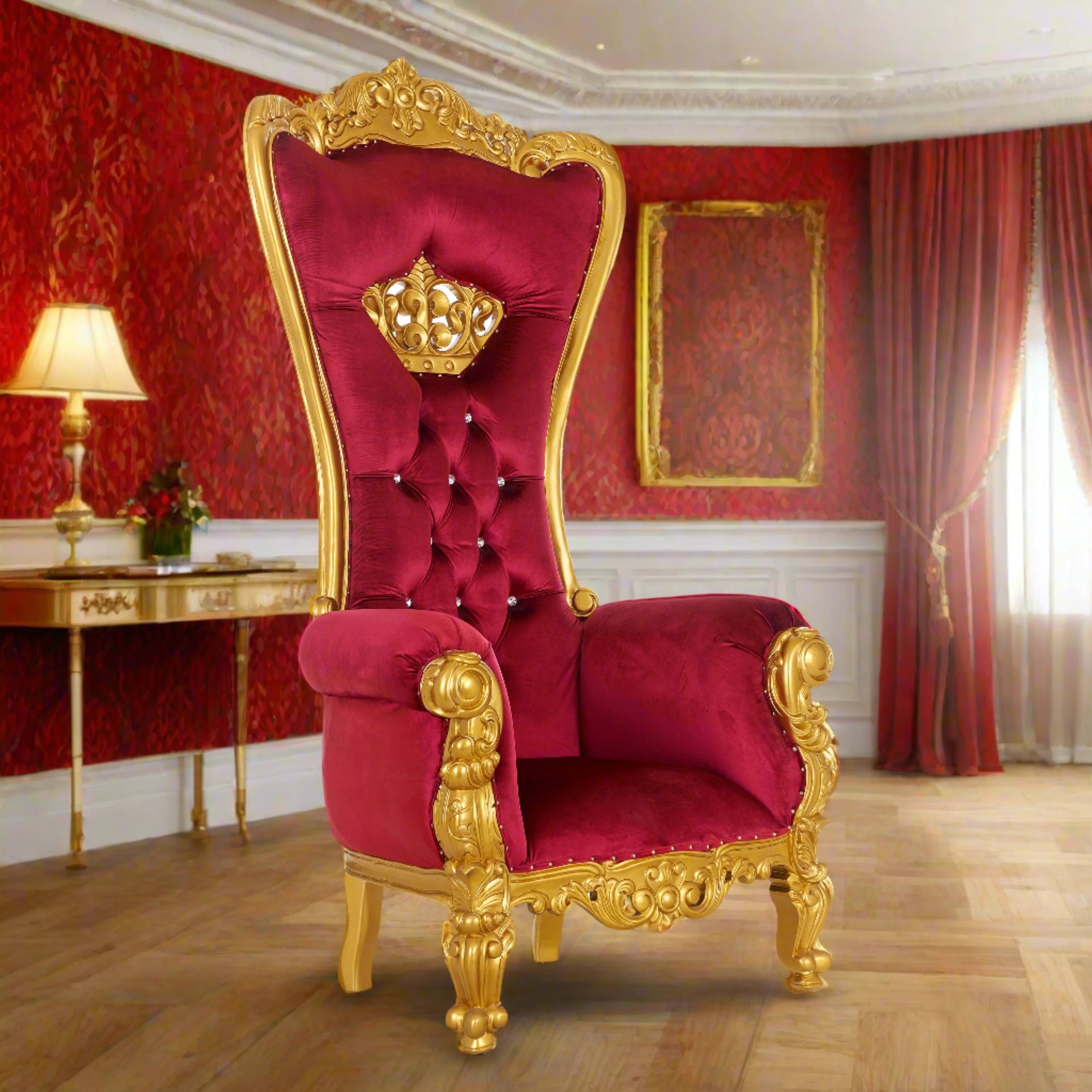 Crown Tiffany Throne Chair