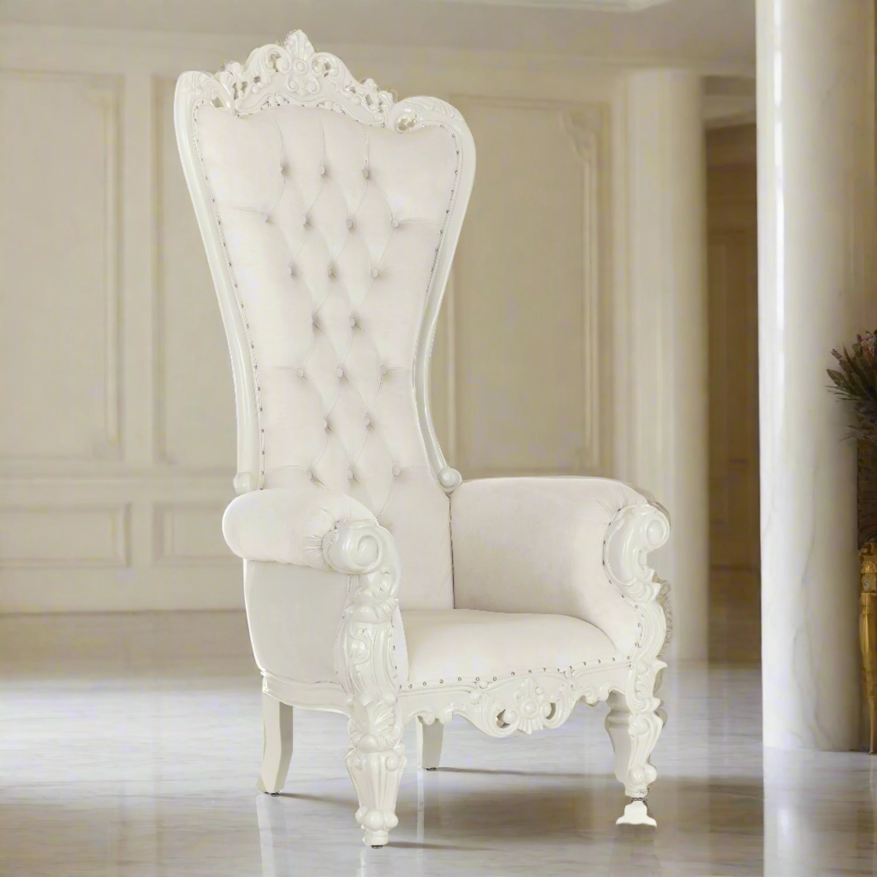 Chloe Throne Chair - Velvet