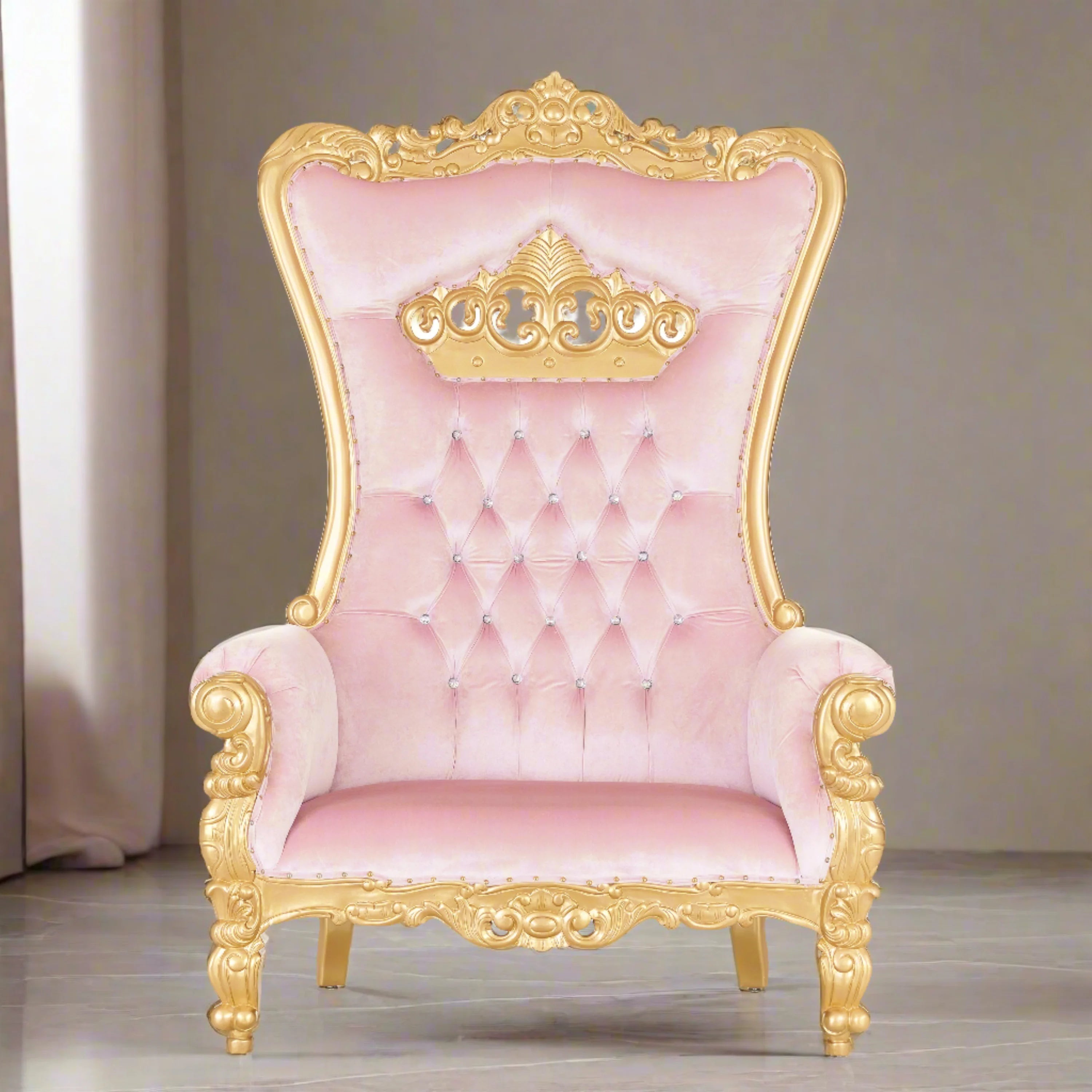Crown Tiffany Extra Wide Throne Chair