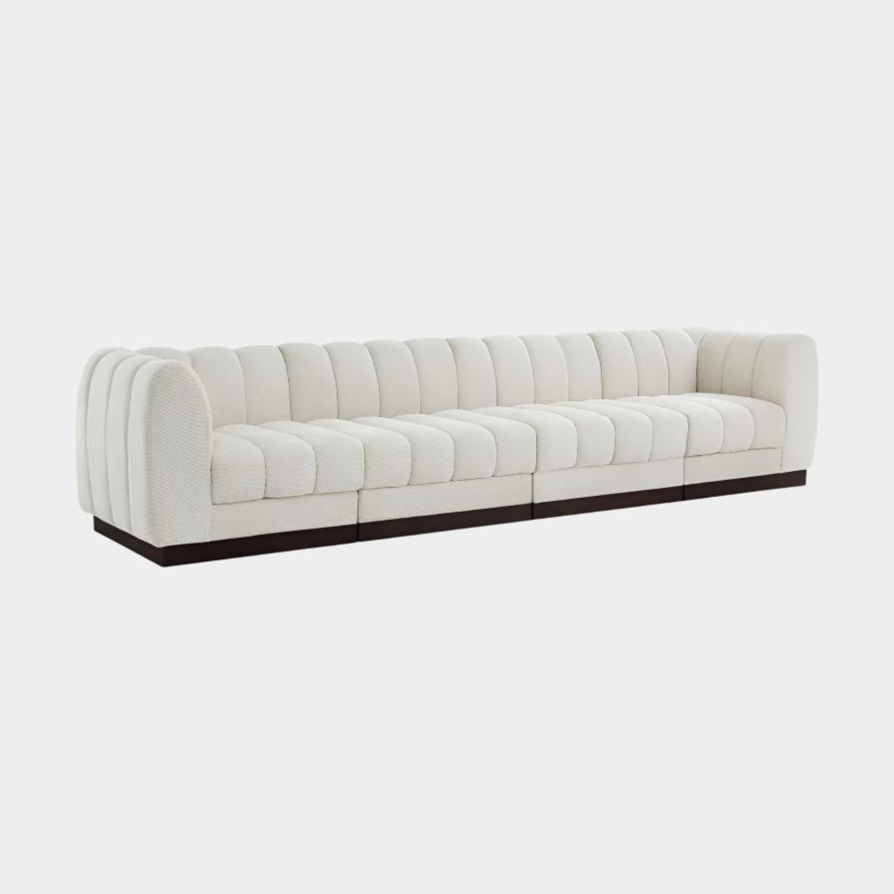 Quinn Chenille Fabric Sofa with Armrest