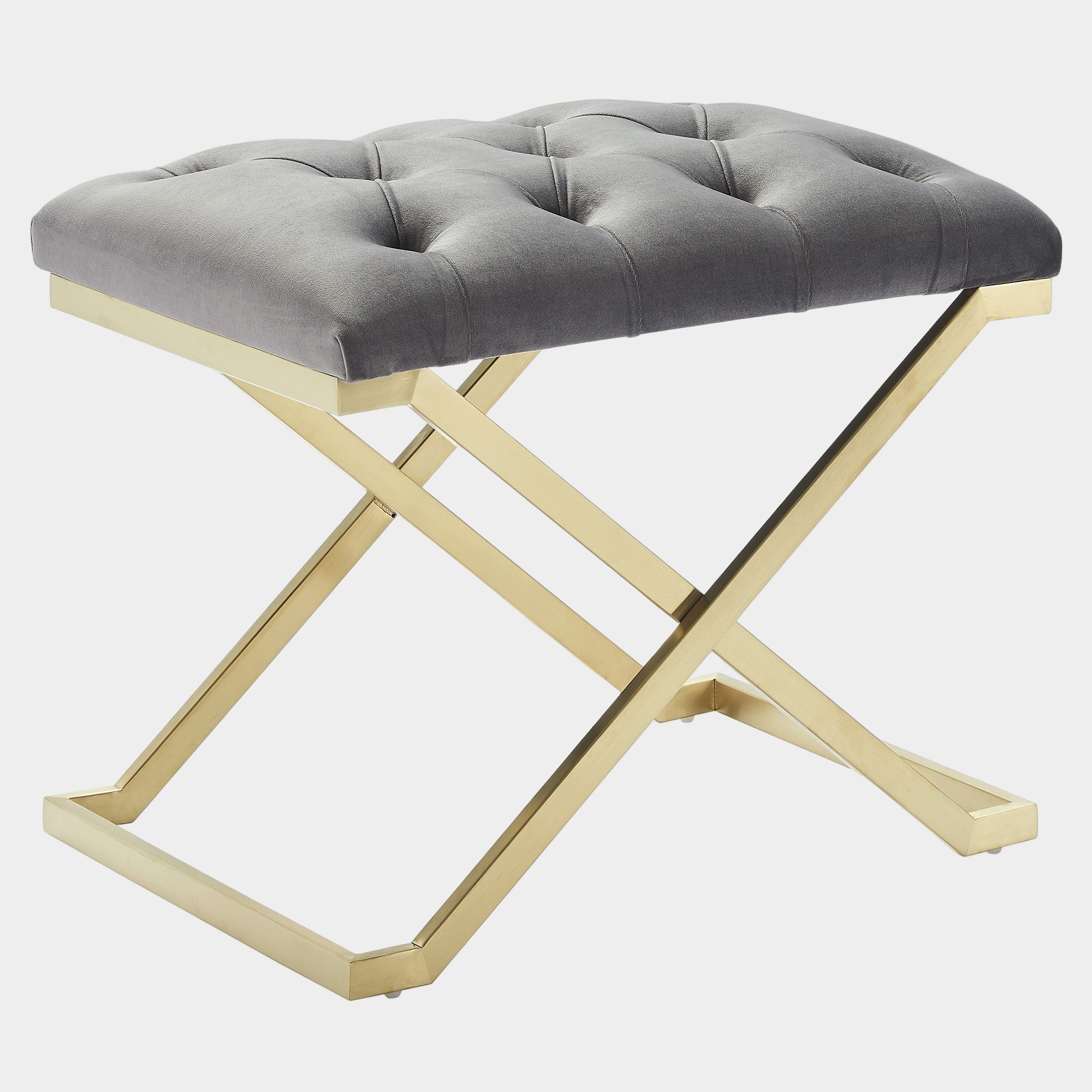 Rada Bench in Grey and Gold