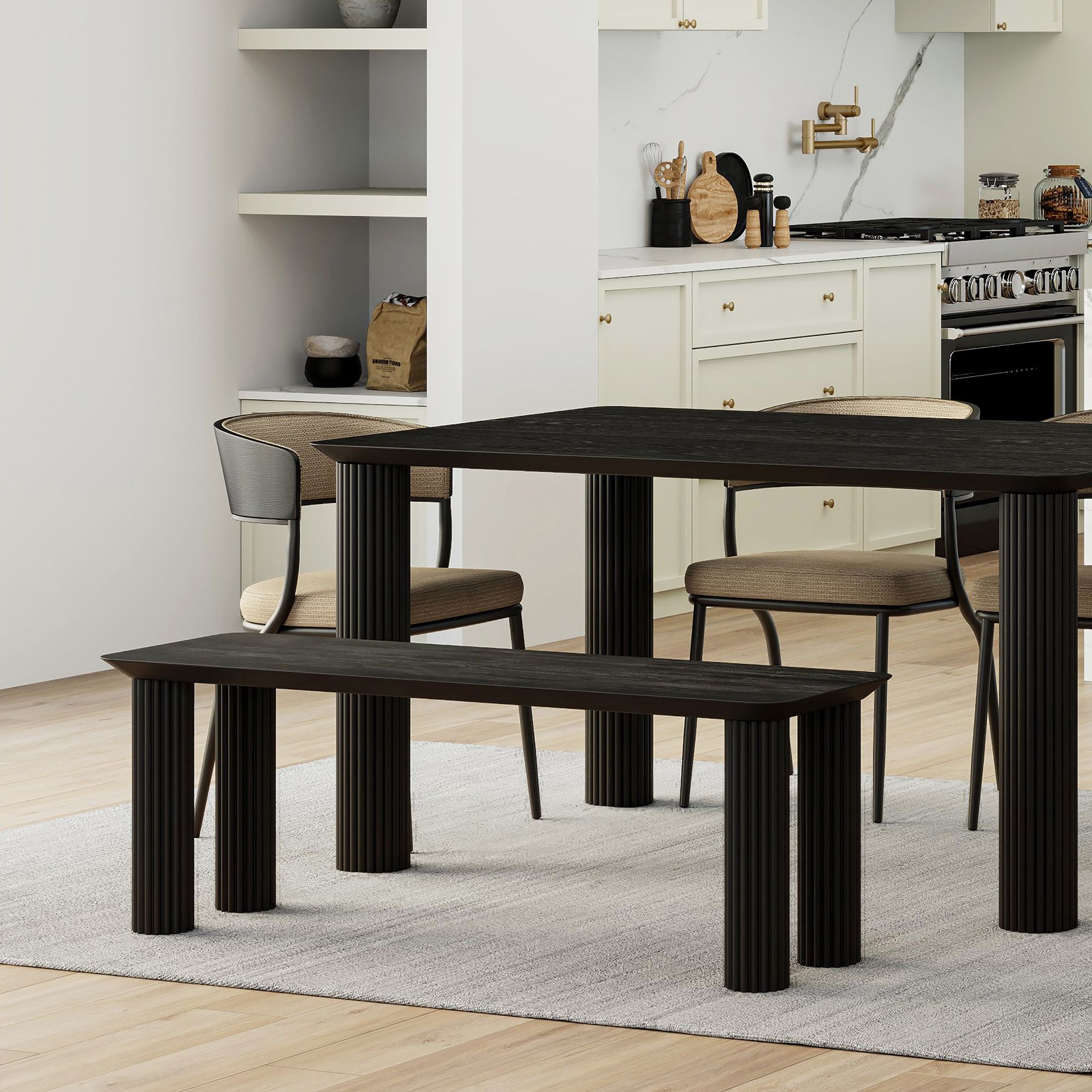 Sangra 51" Bench in Black