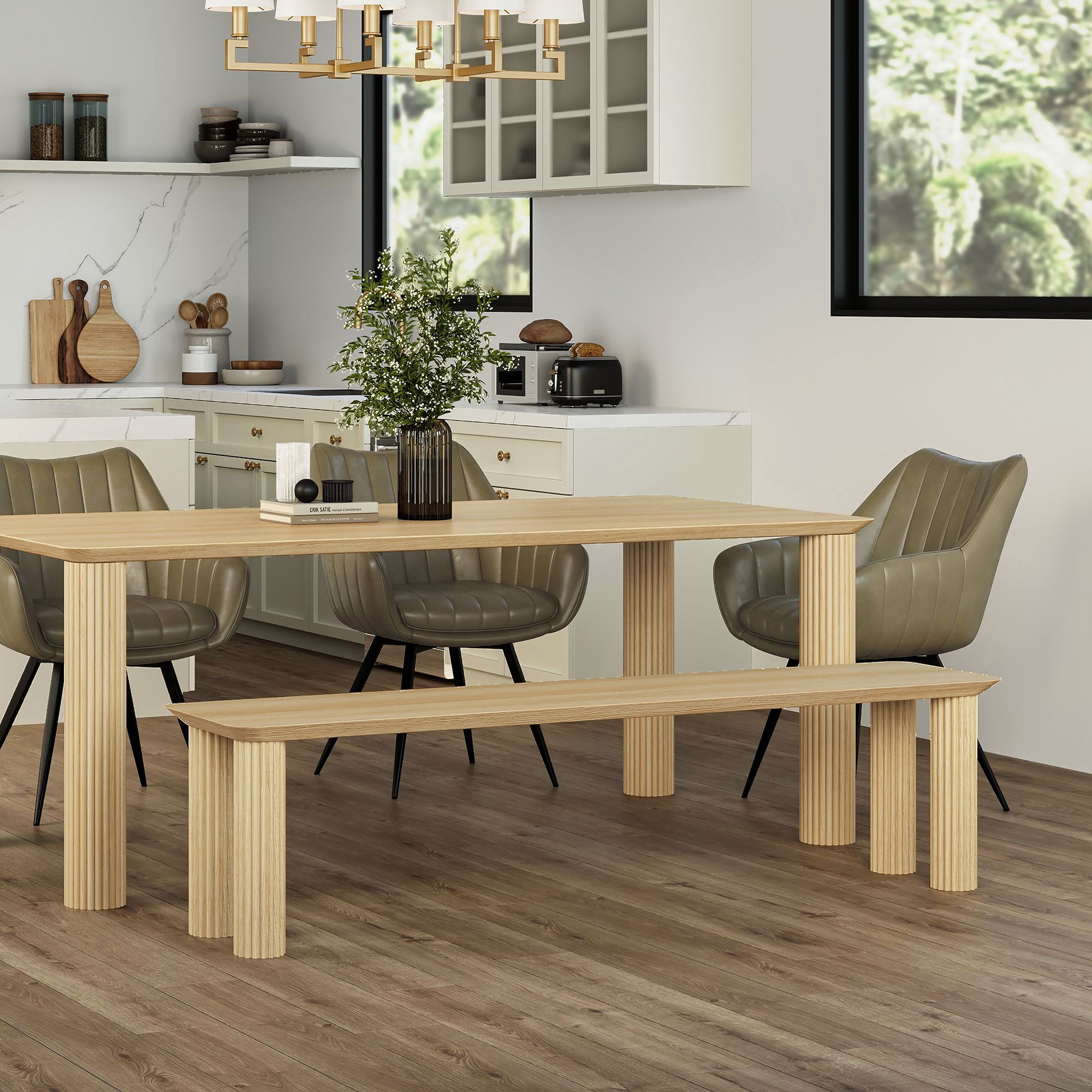 Sangra 71" Bench in Natural