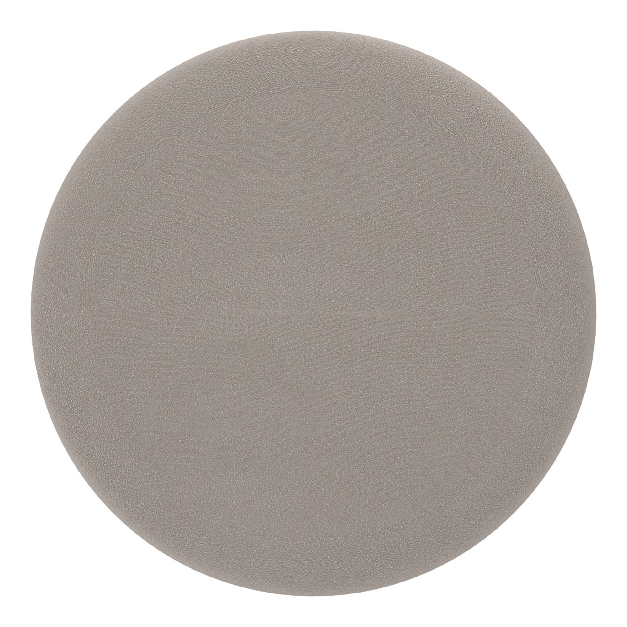 Alya Round Storage Ottoman in Warm Grey and Natural