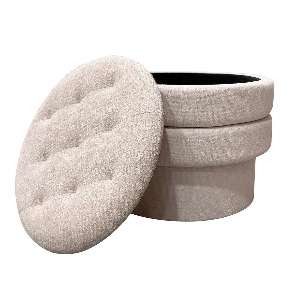Kepler Round Storage Ottoman