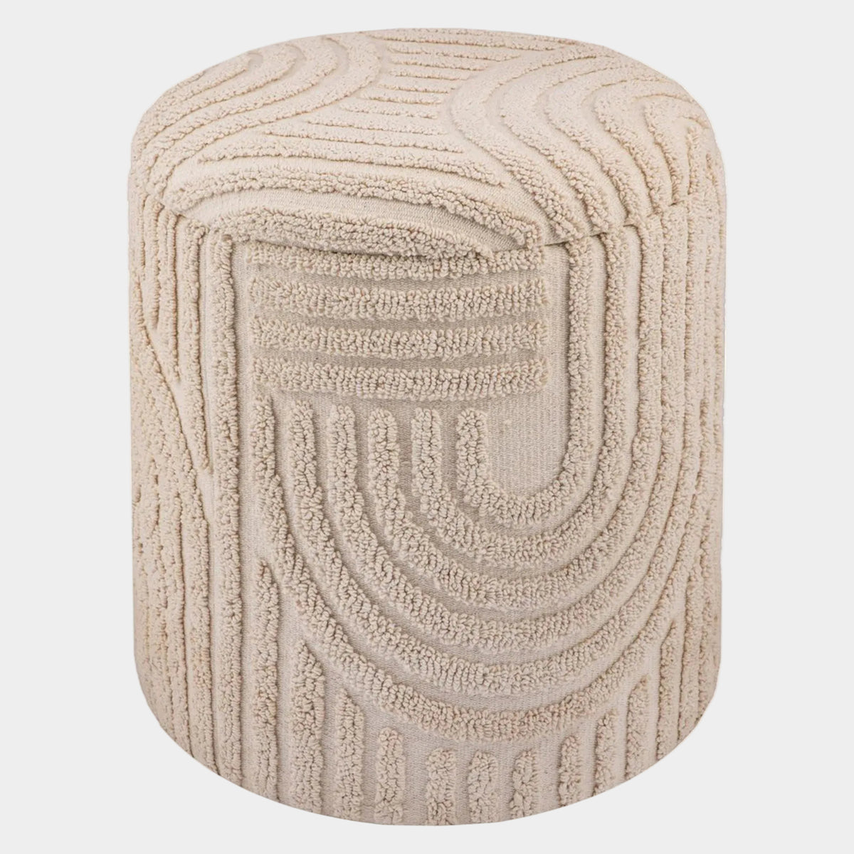 Lullu Round Storage Ottoman