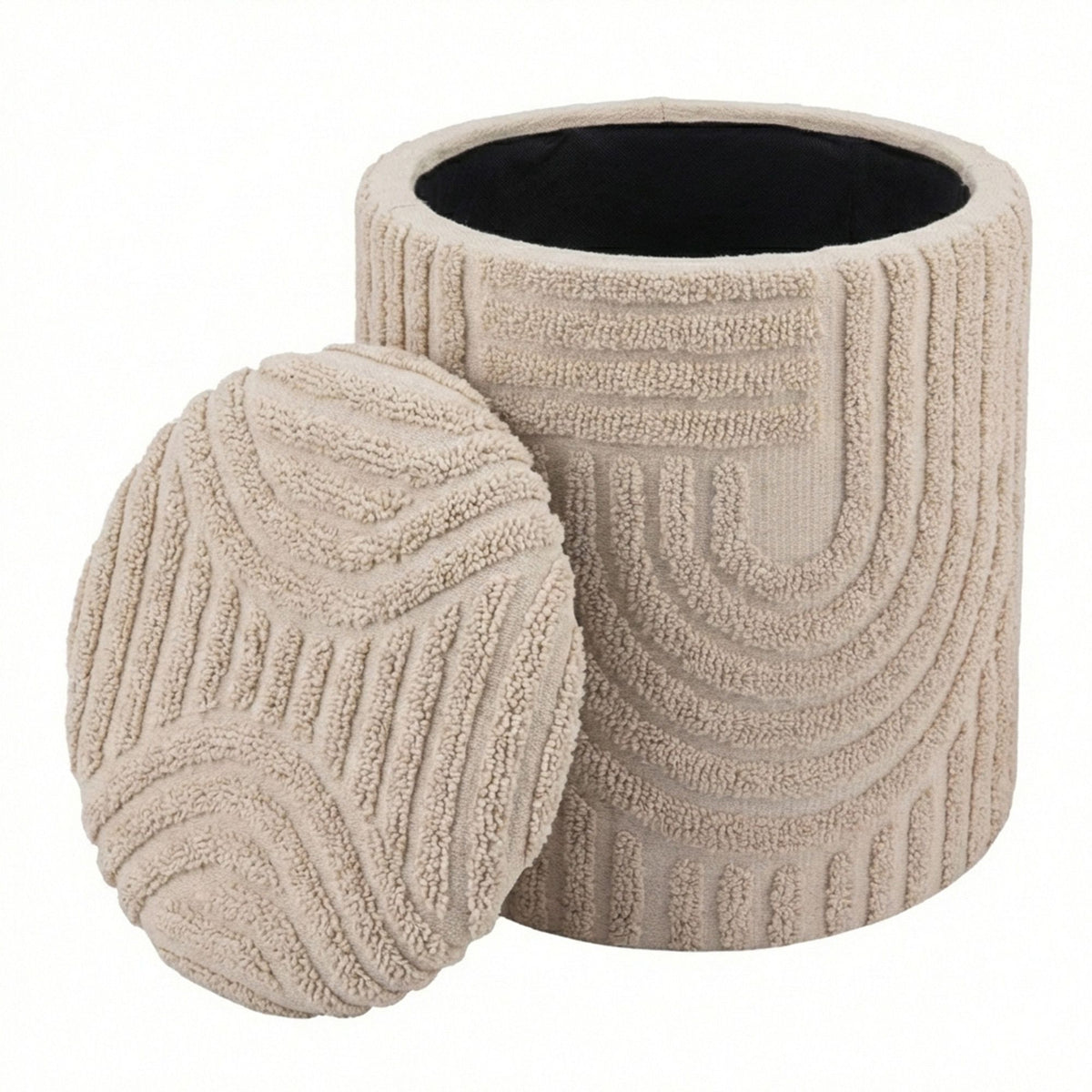 Lullu Round Storage Ottoman