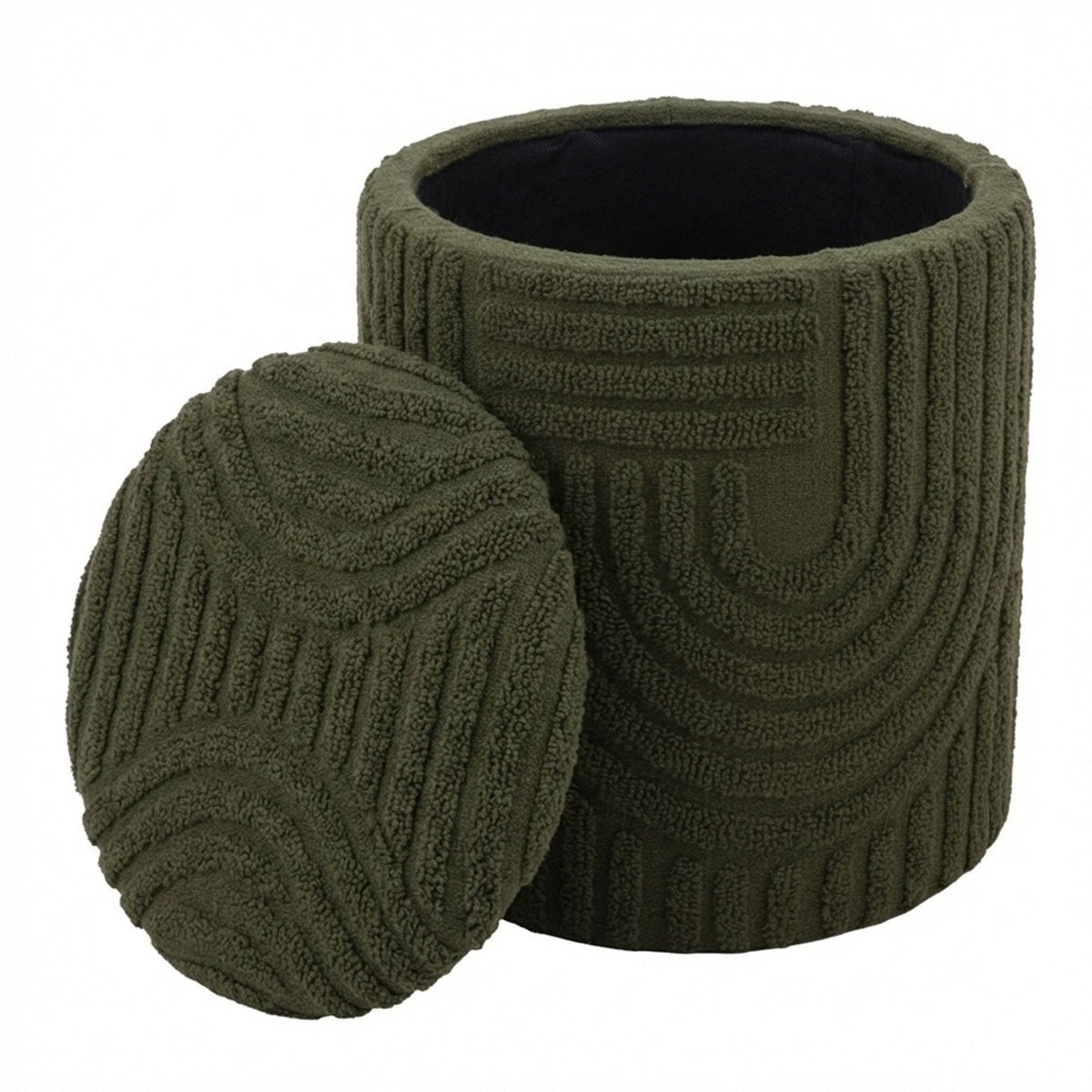 Lullu Round Storage Ottoman