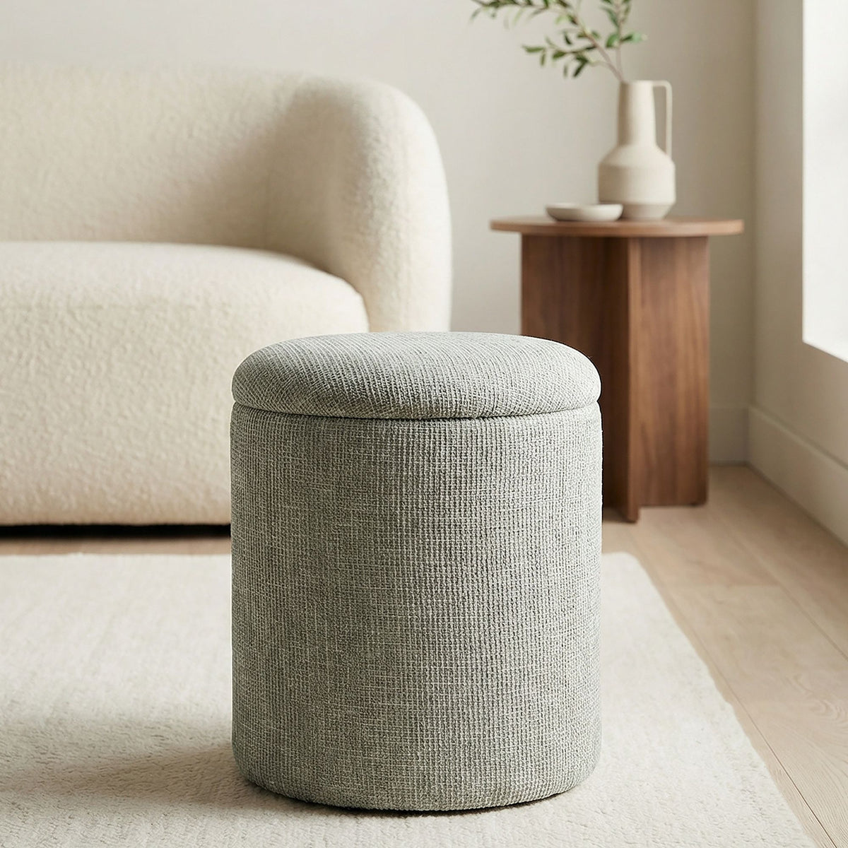 Twyla Round Storage Ottoman