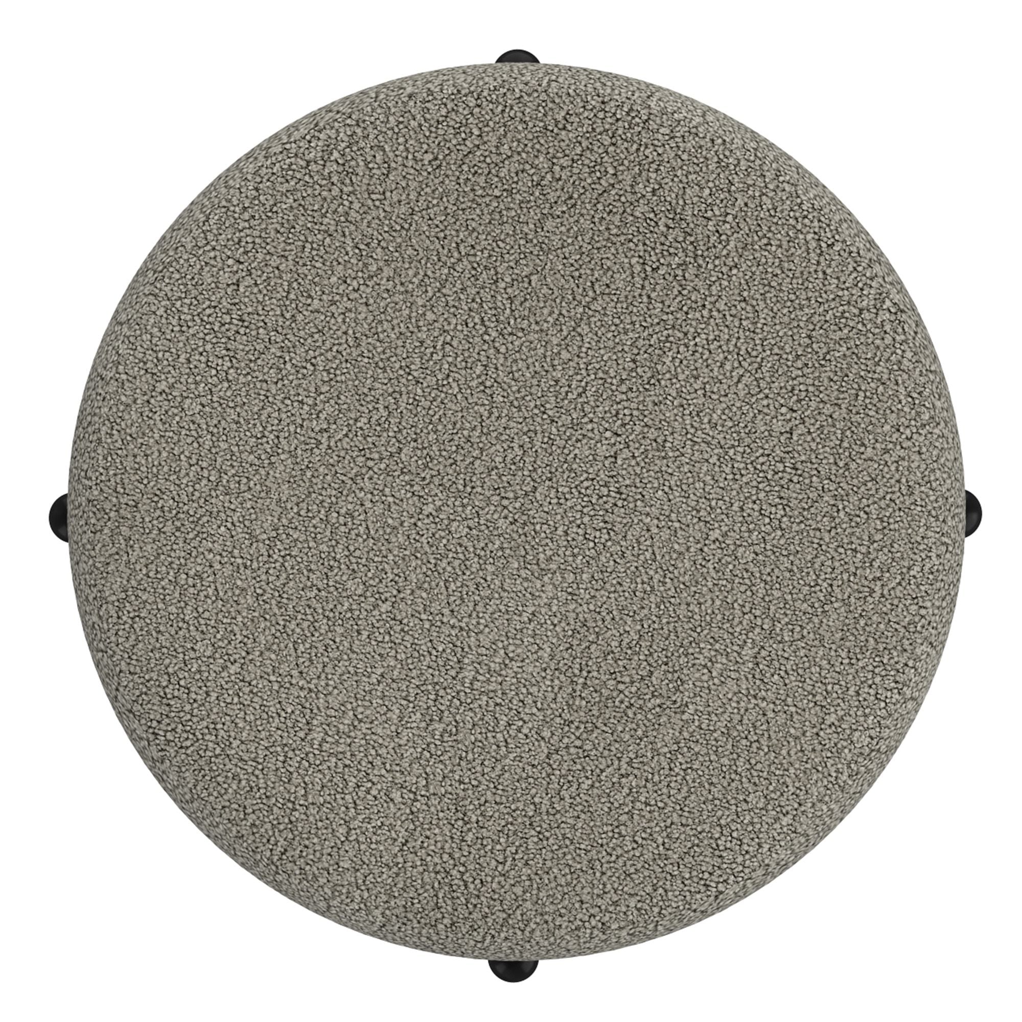 Castor Storage Ottoman in Warm Grey Boucle