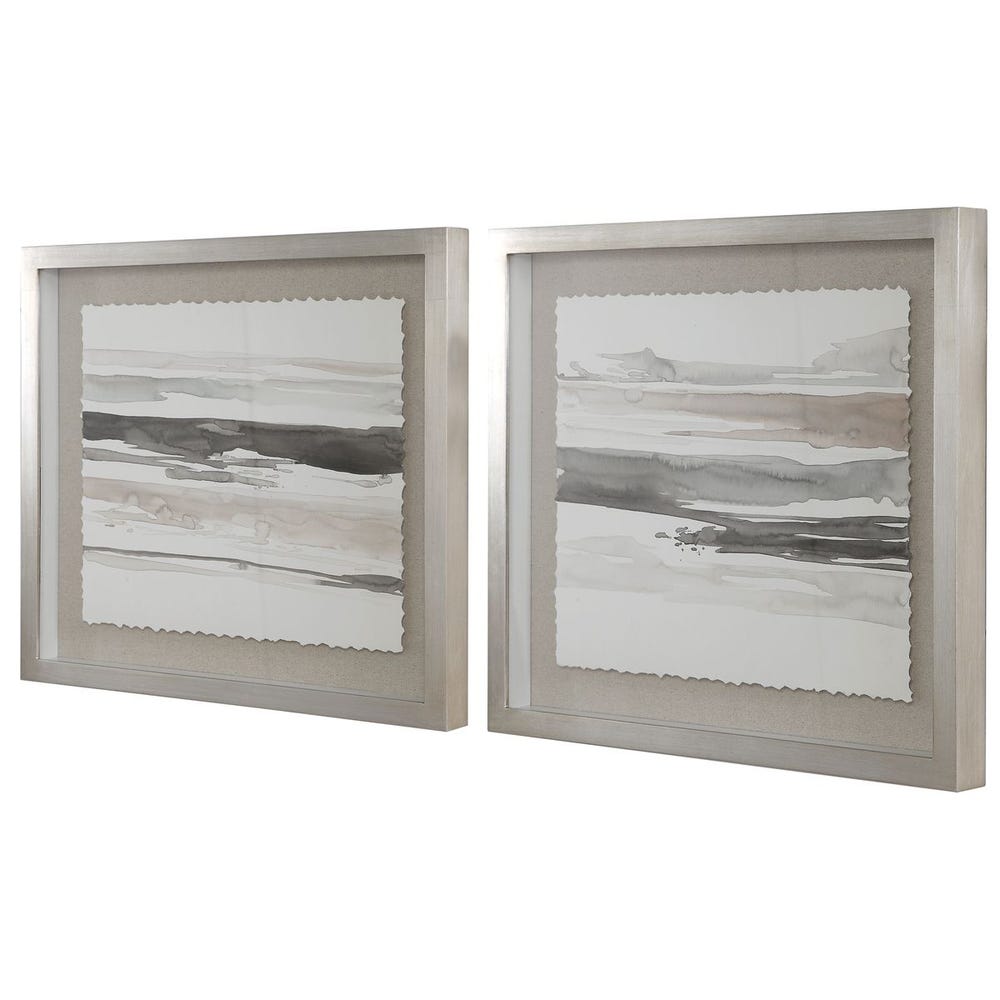 Neutral Landscape Framed Prints, S/2