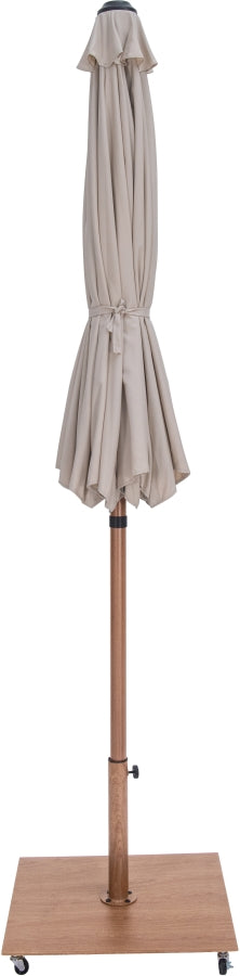 Fiji Water Resistant Fabric And Aluminum Patio Umbrella With Base Set