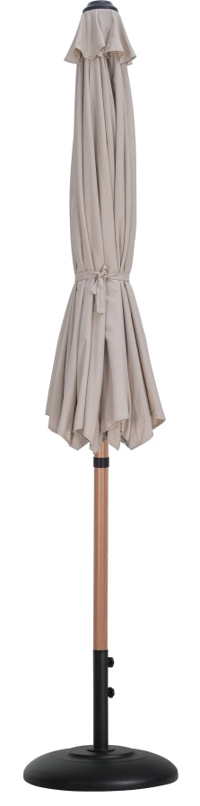Fiji Water Resistant Fabric And Aluminum Patio Umbrella With Base Set