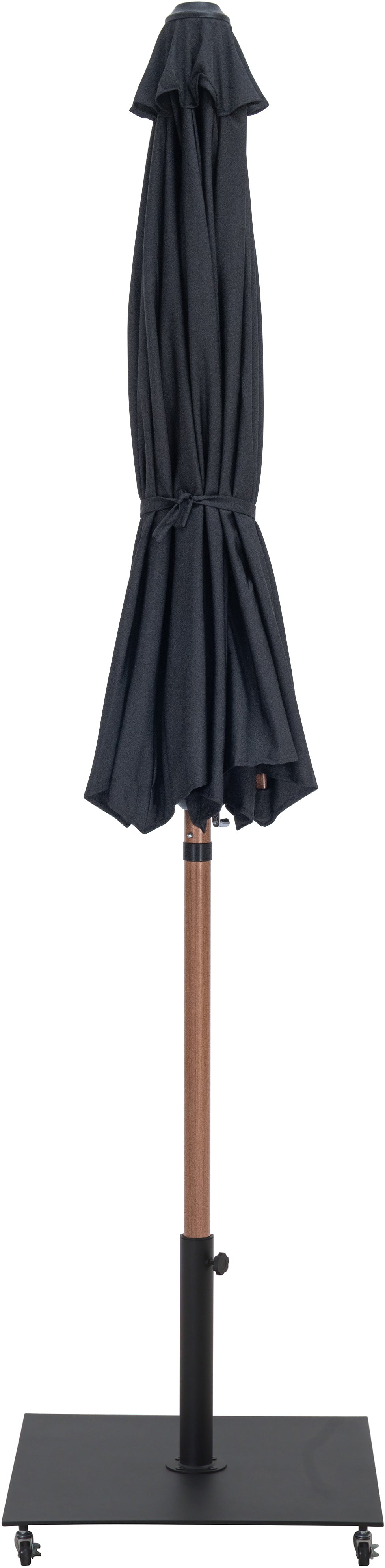 Fiji Water Resistant Fabric And Aluminum Patio Umbrella With Base Set