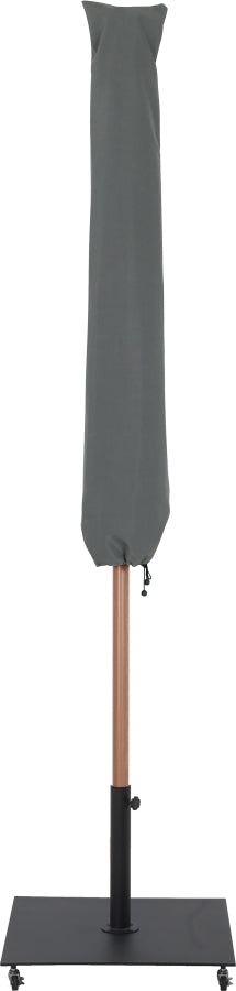 Fiji Water Resistant Fabric And Aluminum Patio Umbrella With Base Set