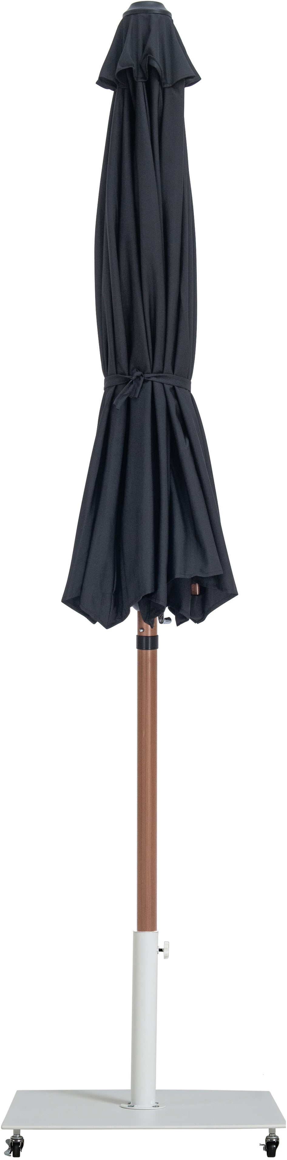Fiji Water Resistant Fabric And Aluminum Patio Umbrella With Base Set