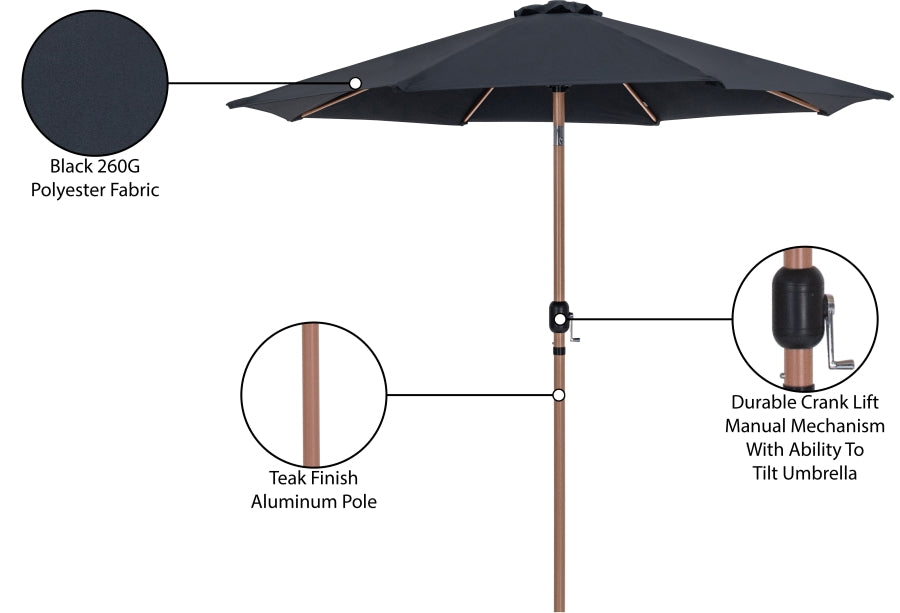 Fiji Water Resistant Fabric And Aluminum Patio Umbrella