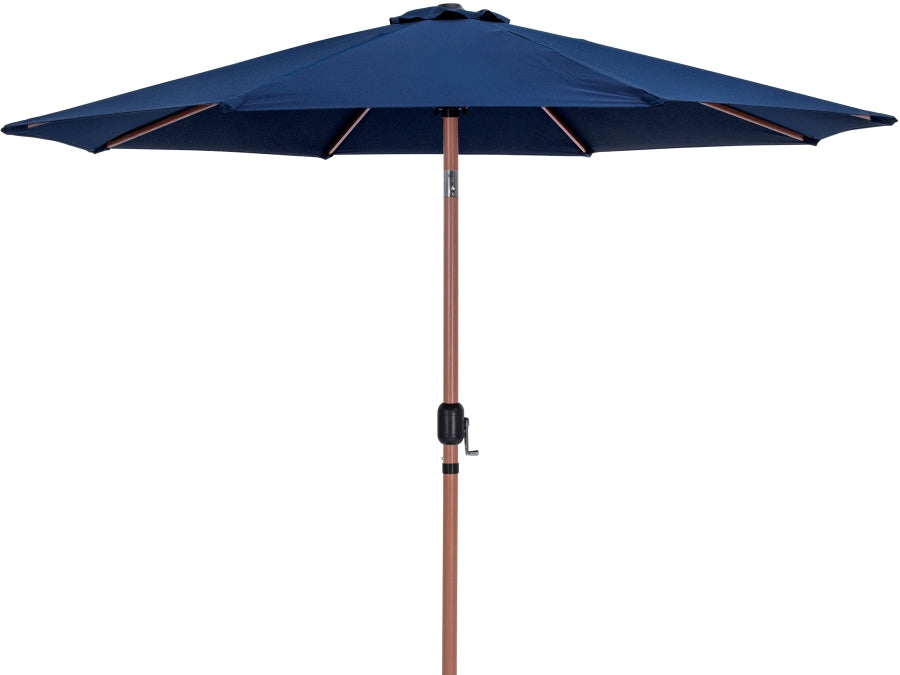 Fiji Water Resistant Fabric And Aluminum Patio Umbrella With Base Set