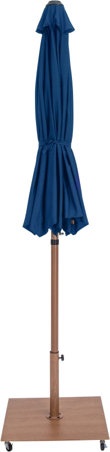 Fiji Water Resistant Fabric And Aluminum Patio Umbrella With Base Set