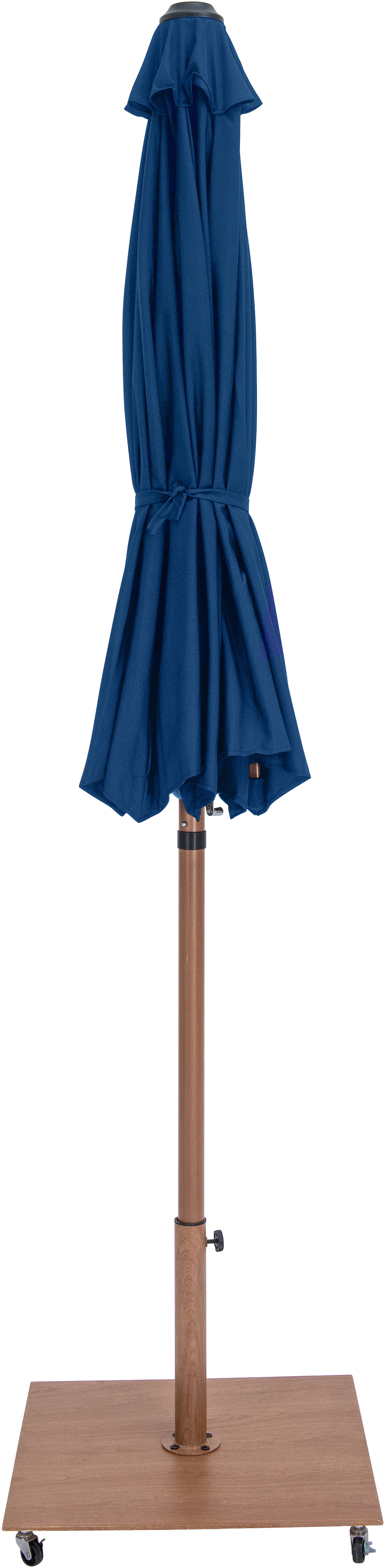 Fiji Water Resistant Fabric And Aluminum Patio Umbrella With Base Set