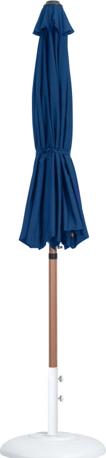 Fiji Water Resistant Fabric And Aluminum Patio Umbrella With Base Set