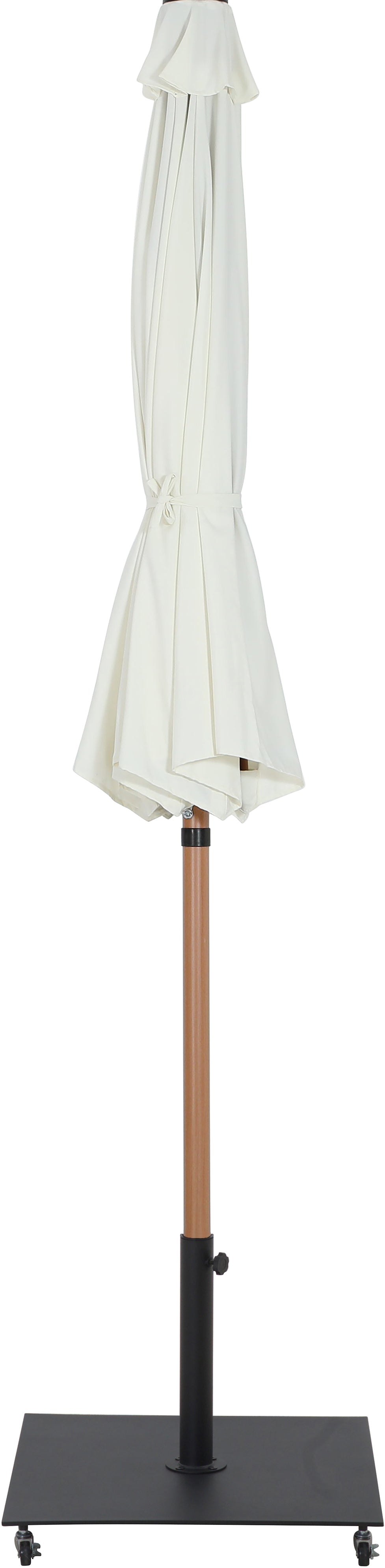 Fiji Water Resistant Fabric And Aluminum Patio Umbrella With Base Set