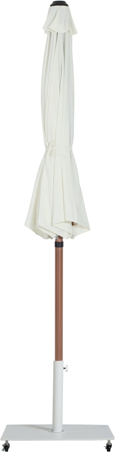 Fiji Water Resistant Fabric And Aluminum Patio Umbrella With Base Set