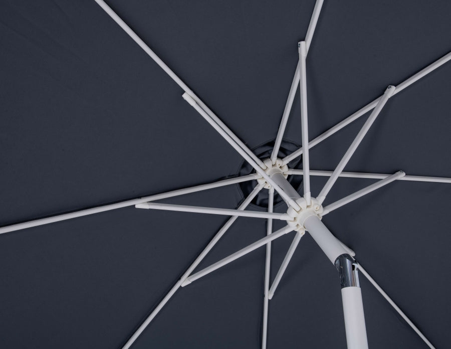 Fiji Water Resistant Fabric And Aluminum Patio Umbrella With Base Set