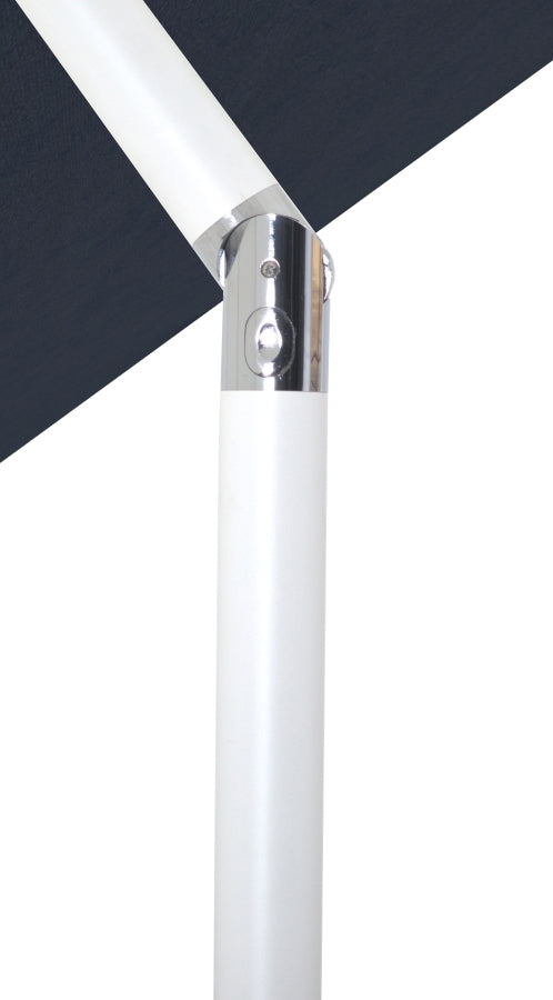 Fiji Water Resistant Fabric And Aluminum Patio Umbrella With Base Set