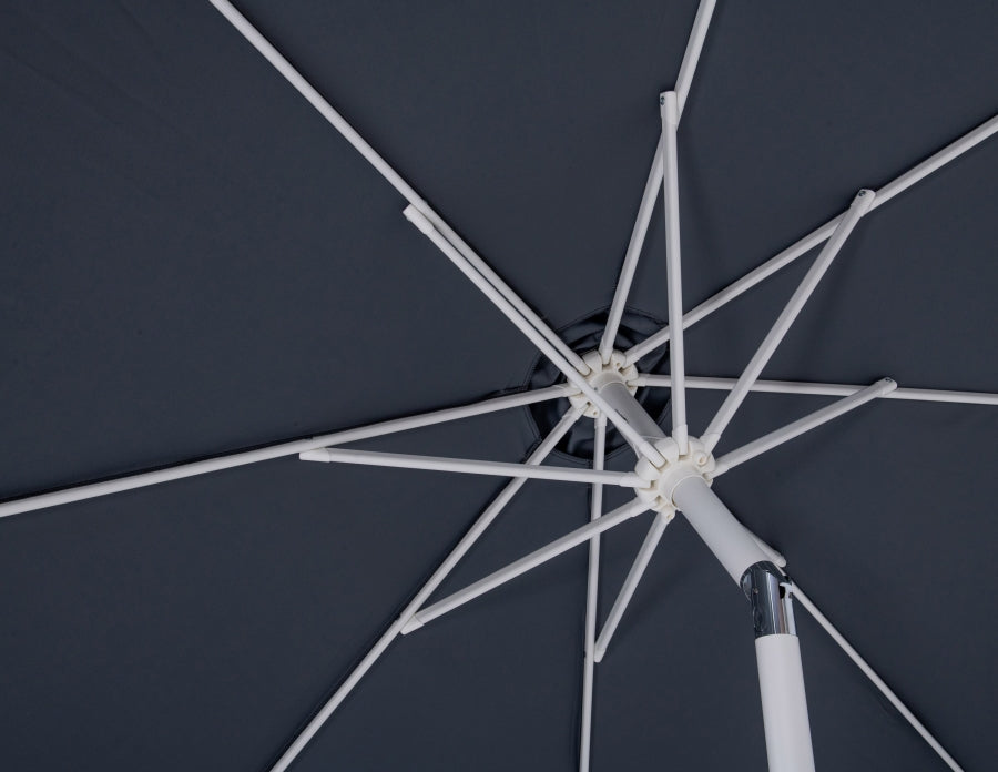 Fiji Water Resistant Fabric And Aluminum Patio Umbrella With Base Set