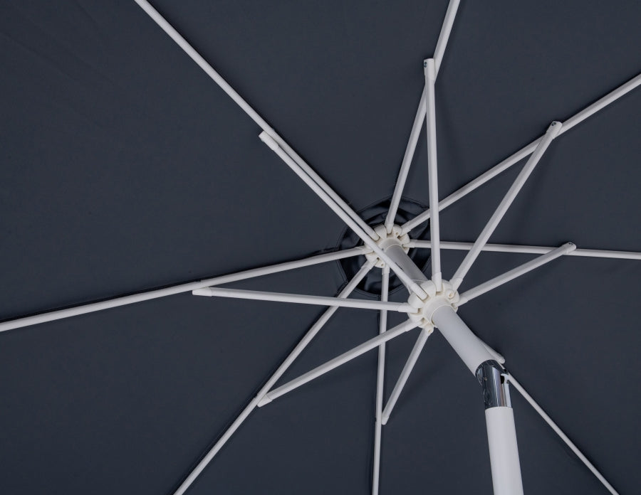 Fiji Water Resistant Fabric And Aluminum Patio Umbrella With Base Set
