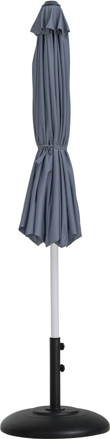 Fiji Water Resistant Fabric And Aluminum Patio Umbrella With Base Set