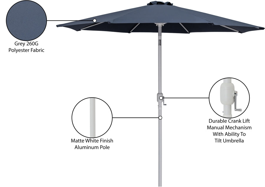 Fiji Water Resistant Fabric And Aluminum Patio Umbrella