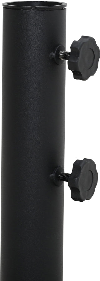 Fiji Water Resistant Fabric And Aluminum Patio Umbrella With Base Set