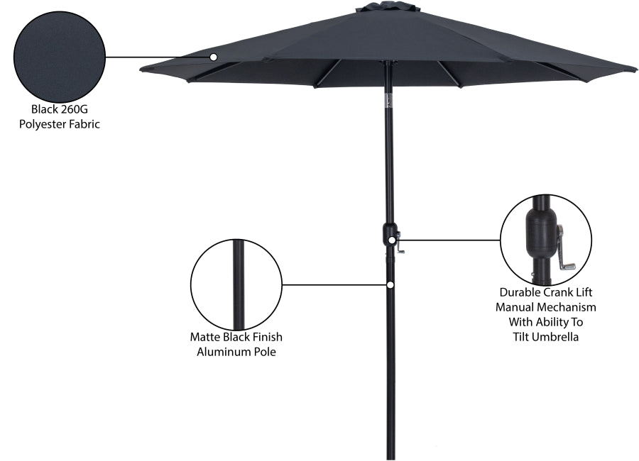 Fiji Water Resistant Fabric And Aluminum Patio Umbrella