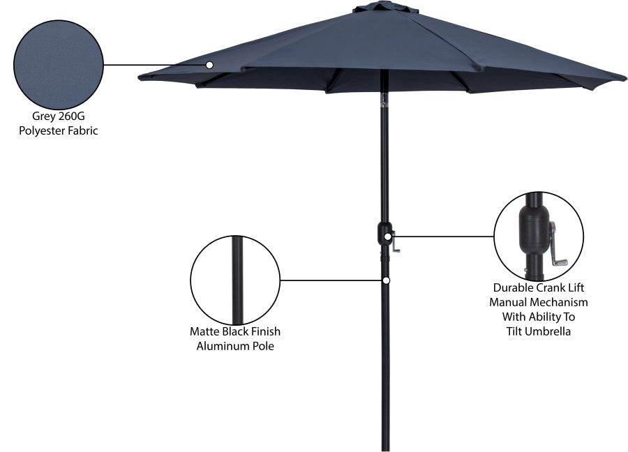 Fiji Water Resistant Fabric And Aluminum Patio Umbrella
