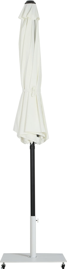 Fiji Water Resistant Fabric And Aluminum Patio Umbrella With Base Set