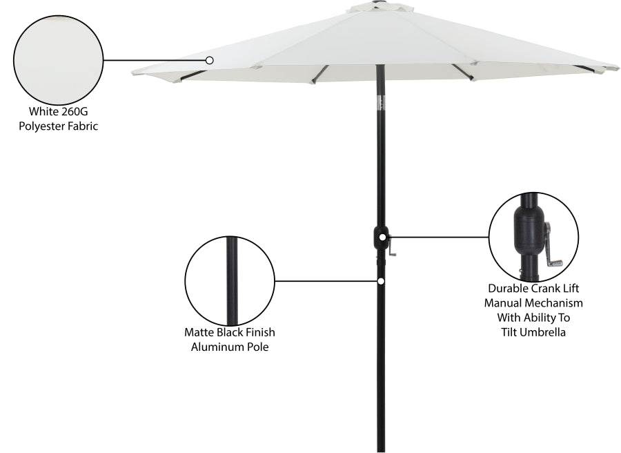 Fiji Water Resistant Fabric And Aluminum Patio Umbrella