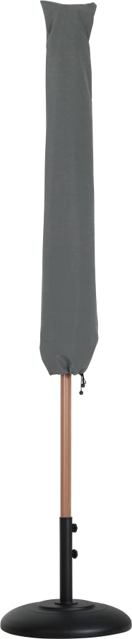 Amalfi Water Resistant Fabric And Aluminum Patio Umbrella With Base Set