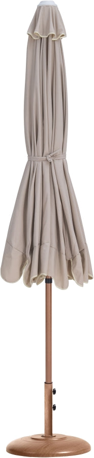Amalfi Water Resistant Fabric And Aluminum Patio Umbrella With Base Set