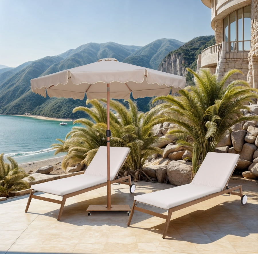 Amalfi Water Resistant Fabric And Aluminum Patio Umbrella