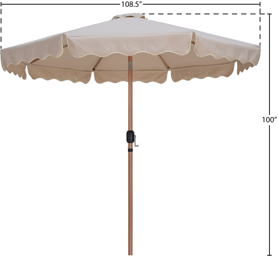 Amalfi Water Resistant Fabric And Aluminum Patio Umbrella