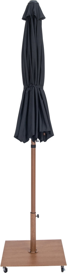 Amalfi Water Resistant Fabric And Aluminum Patio Umbrella With Base Set