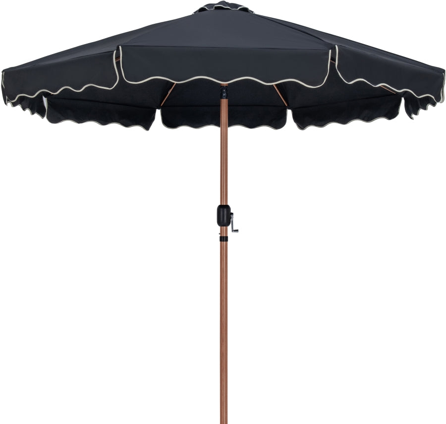 Amalfi Water Resistant Fabric And Aluminum Patio Umbrella With Base Set